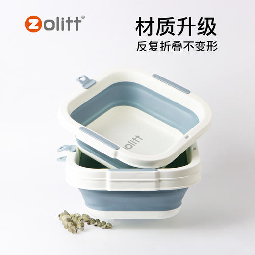 婴儿折叠盆洗脸盆宝宝洗脸盆便携式新生儿洗屁股盆儿童专用小盆子 商品图4