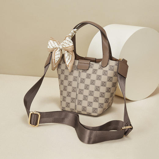 Safiya/索菲娅2023新款手提包时尚百搭水桶包单肩包女斜挎包女包SF900312Y 商品图1