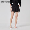 oldcolour2023夏季新款休闲简约高腰直筒宽松百搭短裤女O23071332 商品缩略图3