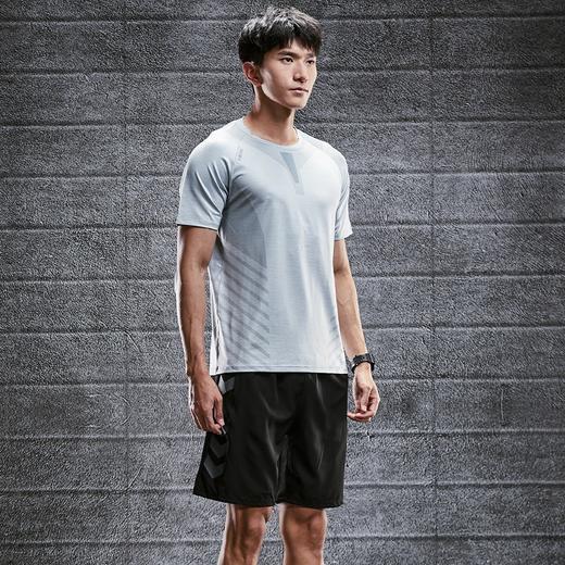跃牌【跃LEAP-ACTIVE】系列速干冰丝薄款运动短袖t恤男 亚马逊宽松弹力圆领透气跑步训练上衣R436 商品图2