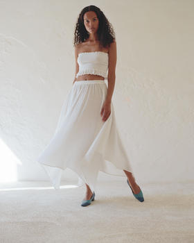 Anaak - Lulu Hangkerchief Skirt - Soft White -  女装  - 女裙 - 白色