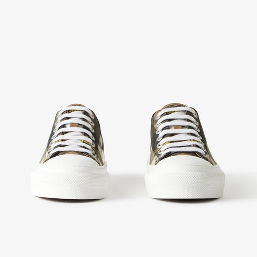 BURBERRY 巴宝莉 女士大号格纹棉质休闲运动鞋 格子 8064281 B4500 商品图1