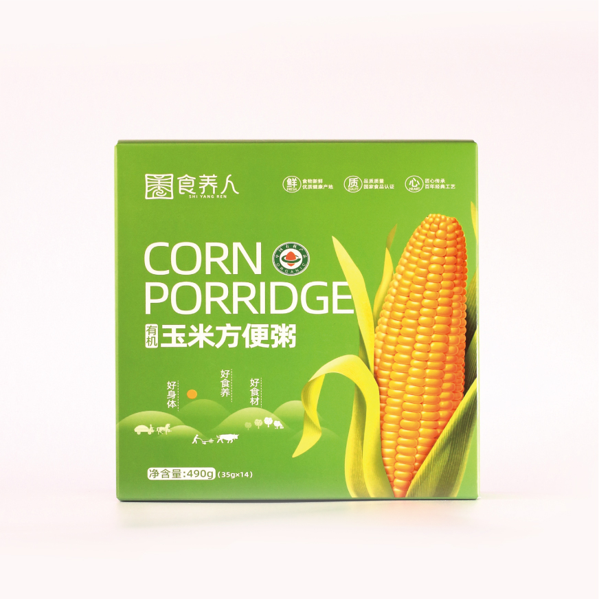 自营-有机玉米方便粥490g（35g×14）便携装