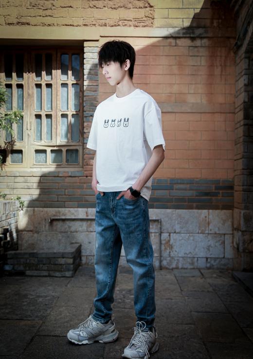 319312688兔子印花短袖T恤 商品图3