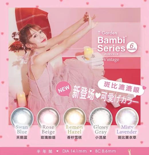 【半年抛】Bambi  Vintage 直径14.1 一片装  一副拍2 商品图0
