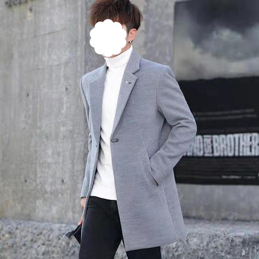 裁缝学苑 M51男士中长款呢子大衣英伦风外套11服装裁剪图牛皮纸样 商品图6