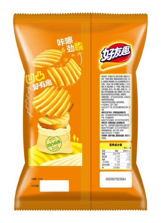 好丽友好友趣大凹凸 蜂蜜黄油味70g(6920907823684) 商品图1