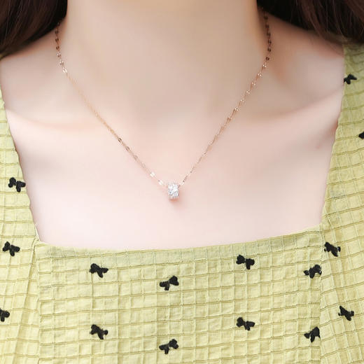 时尚气质，蝴蝶结花小格子时尚裙子连衣裙QYM-YX-XL23666-Y 商品图3