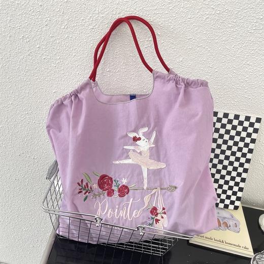 日系小众刺绣尼龙购物袋 商品图1