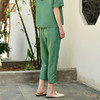佐尔美夏季新款 100%桑蚕丝真丝莨绸长裤女E32KS60 商品缩略图4