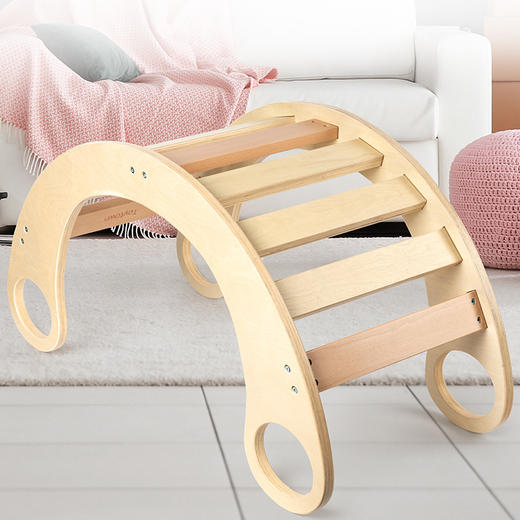 *【母婴用品】家庭木制小型儿童室内攀爬架互动摇摇椅益智玩具 商品图2