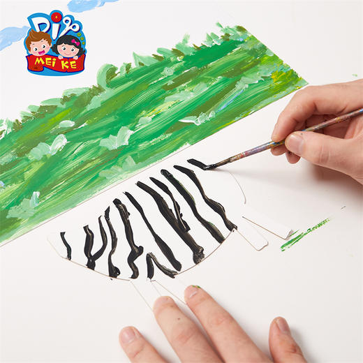 纸杯斑马创意美术手工diy儿童绘画涂色自制作材料包幼儿园机构 商品图2