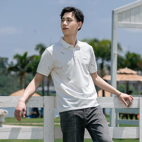 【断码清仓】HX 夏季翻领短袖T恤S102320508101POLO杉