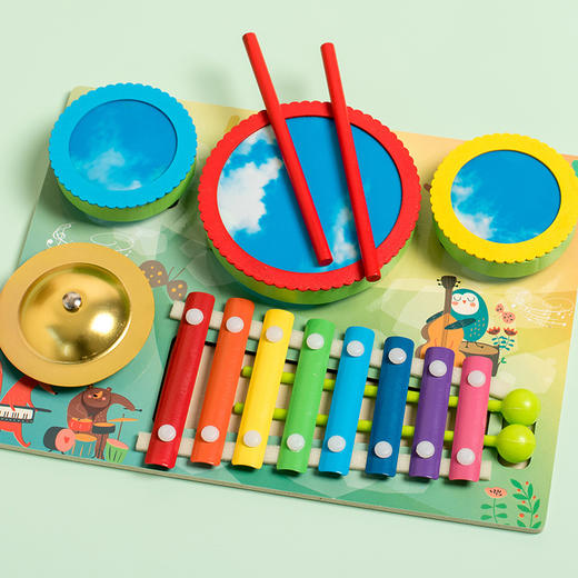 *【母婴用品】儿童八音敲琴手眼协调训练岁幼儿园启蒙敲琴玩具早教益智木制玩具 商品图3