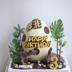 趣味恐龙蛋蛋糕