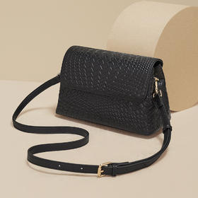 Safiya/索菲娅头层牛皮2023新款时尚单肩包女式斜挎包女包SF954022Y