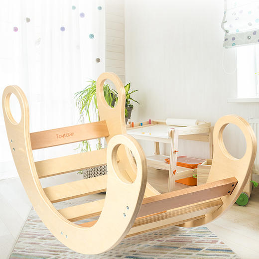 *【母婴用品】家庭木制小型儿童室内攀爬架互动摇摇椅益智玩具 商品图3
