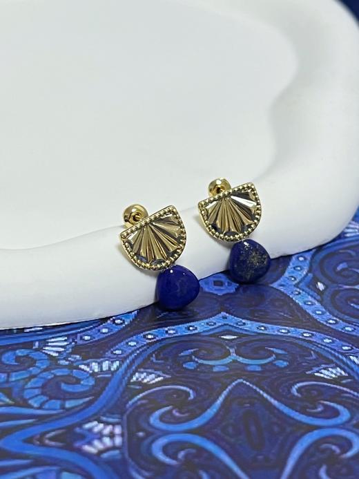 FF&【SOLDE VERANO蕃秀】佩蒂斯蓝耳环 商品图1