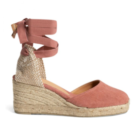 Castaner-Carina 60 Canvas & Jute Espadrille Wedges - Pink - 女士 - 坡跟凉鞋 - 粉色