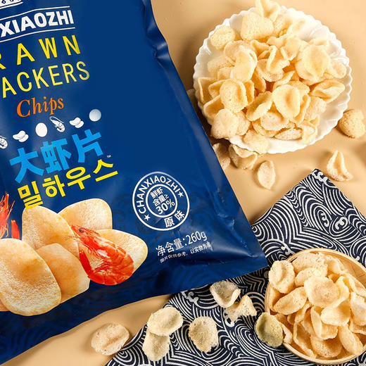 熊三岁大虾片85g\大虾片260g大袋装春游带出去的网红休闲零食 商品图8