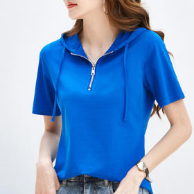 福利款~雀说休闲连幅短袖T恤女式空调衫、防晒衫简约百搭基础AL 359