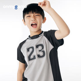 onmygame男童女童短袖T恤夏装儿童运动衣体能训练服轻薄快干