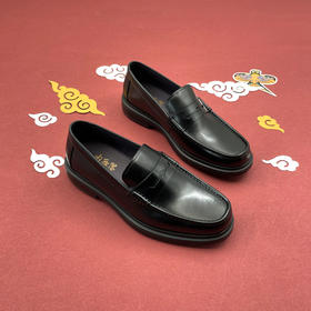 内联升男鞋单鞋男式胎牛皮休闲皮鞋3425B