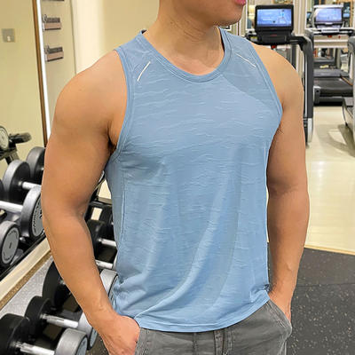 跃牌【跃LEAP-ACTIVE】系列宽松圆领T恤透气网孔印花速干背心G27 商品图3