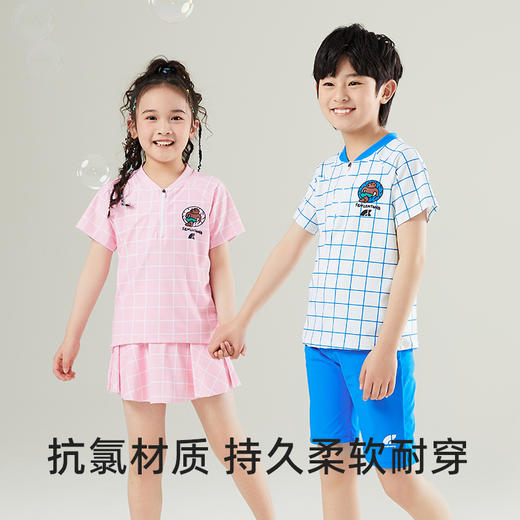 【清仓款】森林棠2023夏款4 儿童短袖分体泳衣+泳帽64030150 商品图2