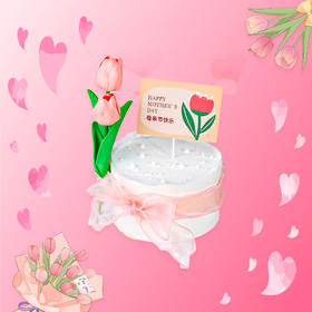郁金芳华&郁金香蝴蝶结母亲节蛋糕