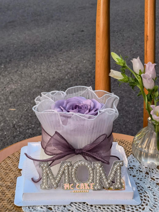 妈妈生日翻糖玫瑰花蛋糕 商品图1