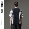 PINLI品立夏季新款宽松短袖体恤水墨渐变印花男士上衣潮牌T恤B232111047 商品缩略图4