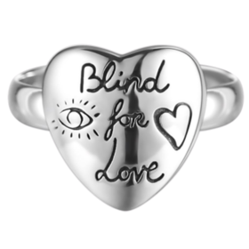 HCYBC499937001011SP 古驰GUCCI 古驰 BLIND FOR LOVE系列浪漫心形刻字戒指