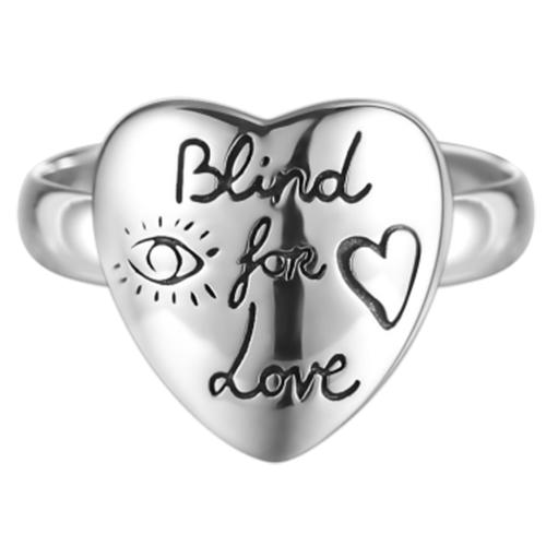 HCYBC499937001011SP 古驰GUCCI 古驰 BLIND FOR LOVE系列浪漫心形刻字戒指 商品图0