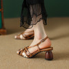 时尚个性，镂空个性印花粗跟凉鞋YX-A928 商品缩略图10