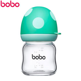 bobo婴儿宽口玻璃奶瓶100ml