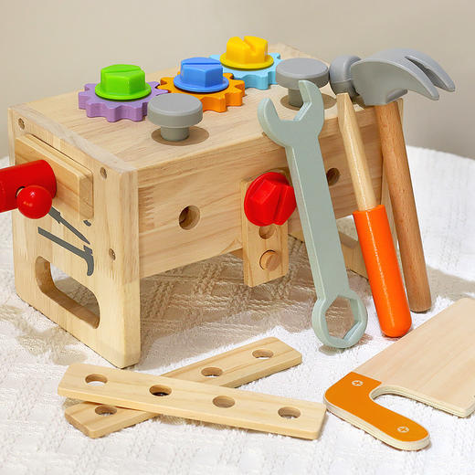 *【母婴用品】儿童仿真修理工具箱玩具拧螺丝钉动手组装螺母早教益智过家家玩具 商品图1