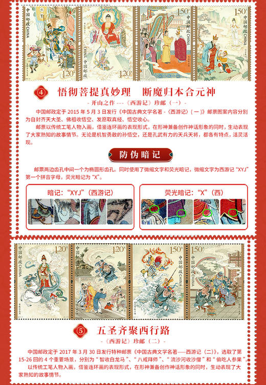 西游记主题1-5终结邮品*35枚 全套 商品图5