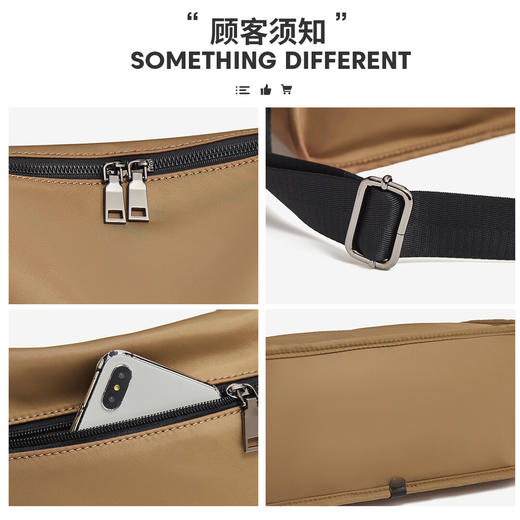 Safiya/索菲娅2023新款潮流休闲轻便运动包单肩包女式斜挎包女包SF9151071Y 商品图5