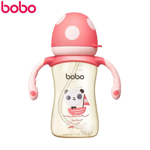 bobo 畅吸成长小金瓶ppsu  260ml 吸管奶瓶 商品图0