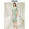 VIMAGE纬漫纪夏季新款时尚显瘦气质印花连衣裙V1907546 商品缩略图1