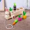 *【母婴用品】木制儿童益智早教玩具创意二合一拔萝卜兔子拉车水果配对玩具 商品缩略图3