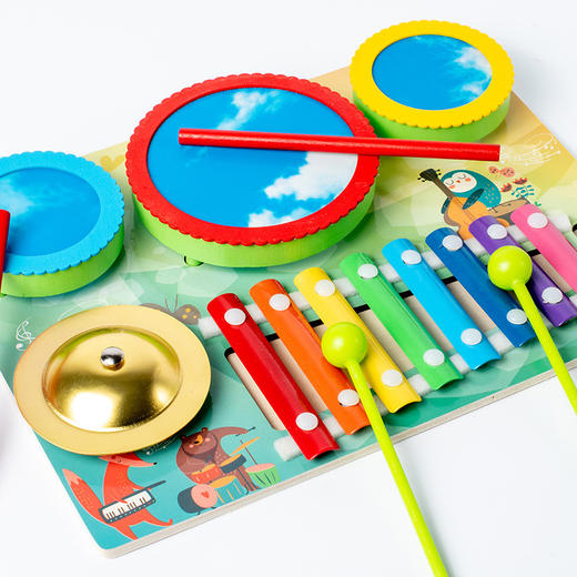 *【母婴用品】儿童八音敲琴手眼协调训练岁幼儿园启蒙敲琴玩具早教益智木制玩具 商品图2