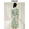 VIMAGE纬漫纪夏季新款时尚显瘦气质印花连衣裙V1907546 商品缩略图5