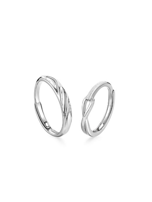 卡蒂罗鲁伯特之泪情侣对戒纯银戒指一对男女款小众款设计520礼物 商品图2