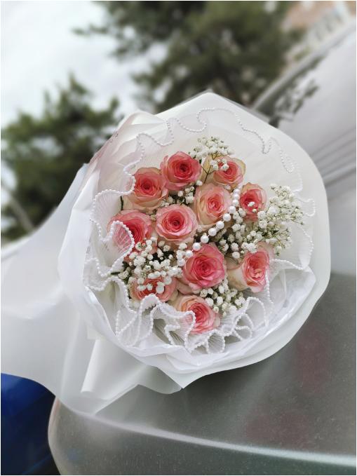 11支爱莎玫瑰花束（拼团） 商品图2