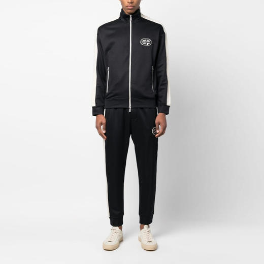 EMPORIO ARMANI 阿玛尼 男士棉质刺绣徽标休闲运动裤 深蓝色 3R1PZ4 1JLYZ 0920 商品图3