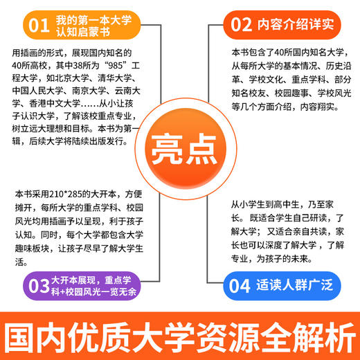 我的第一本大学启蒙书全2册 课外阅读书籍儿童启蒙书早教漫画故事指导绘本 中国大学介绍书 世界大学简介正版书籍漫画书 商品图1