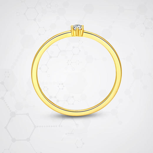 U159096-A-X041U0031338096 周大福CHOW TAI FOOK RINGISMY时代时尚简约18K金钻石戒指/女钻戒 商品图2