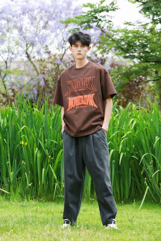 W322612864字母印花短袖T恤 商品图1